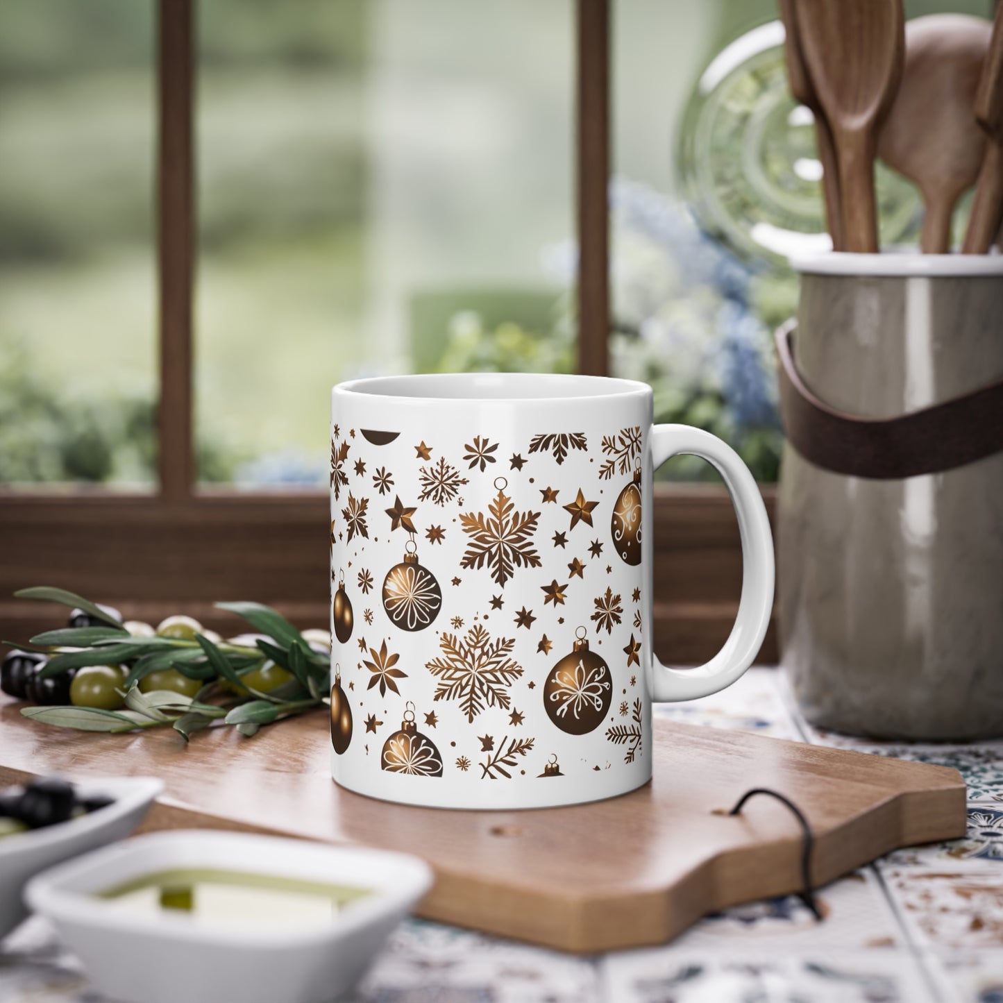 Mug - Décoration Table de Noël - Bronze