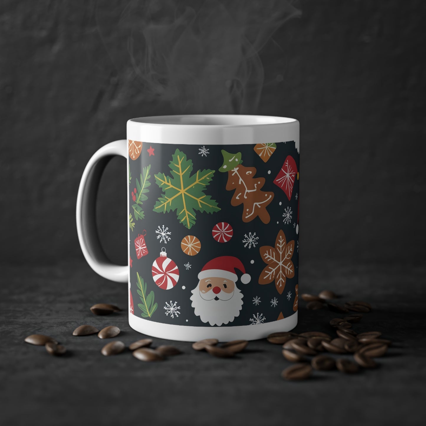 Mug - Joyeux Noël - Motif de Noël et Père Noël